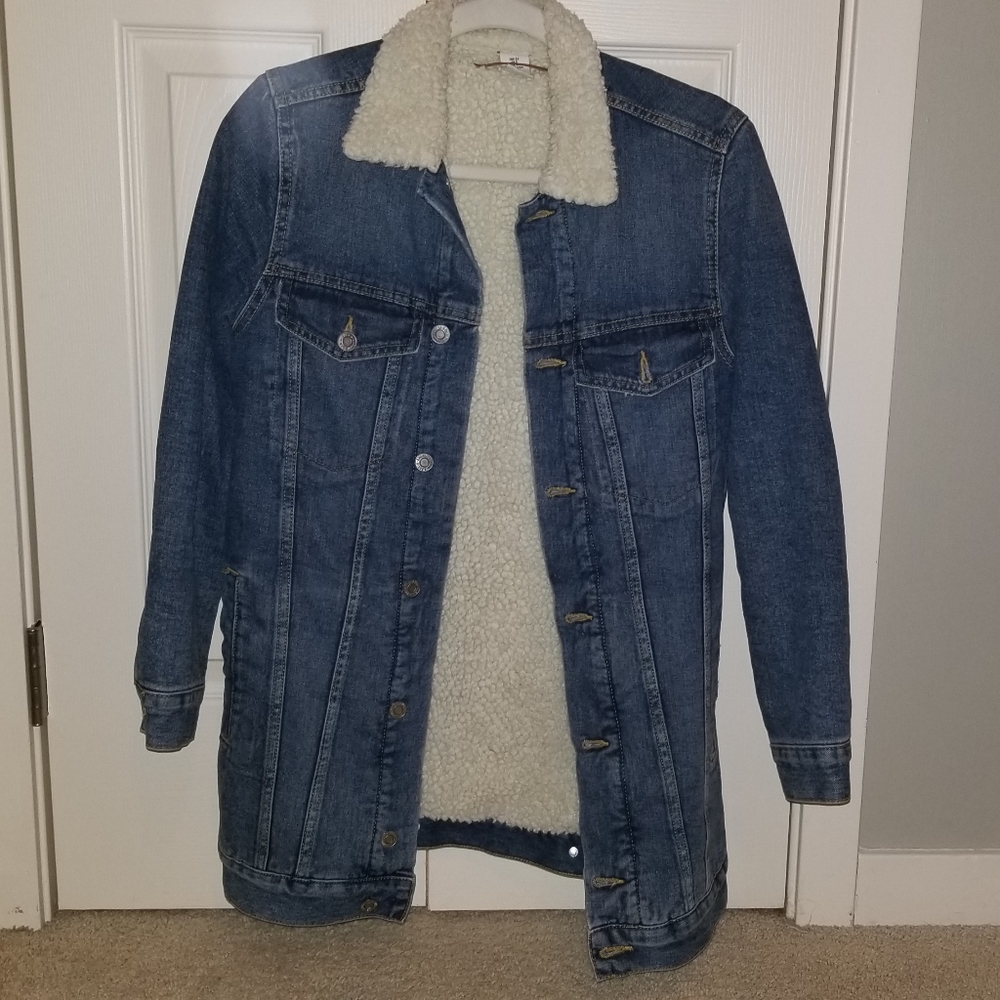 H&M Jean Jacket with Sherpa